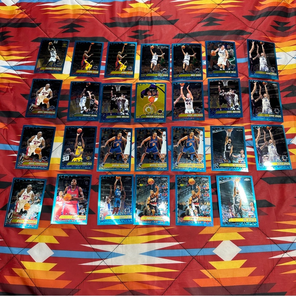 27 2001-02 Topps Chrome NBA Basketball Cards
